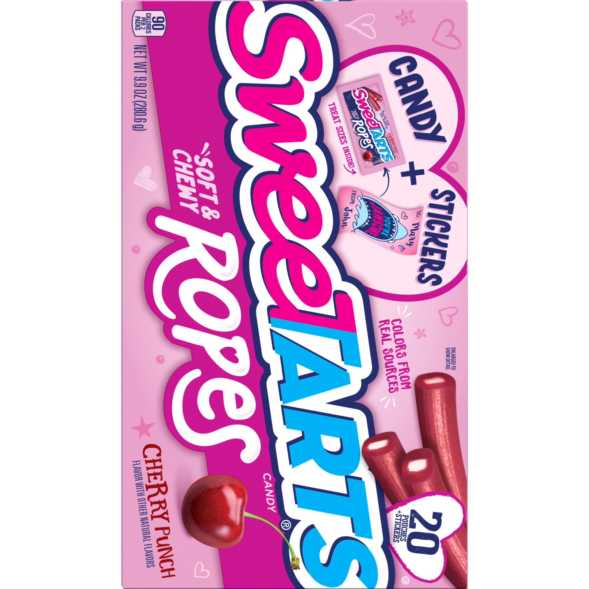 slide 6 of 8, SweeTARTS Ropes Candy And Card Kit, 16 ct