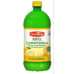 Our Family Juice Lemon - 15 oz