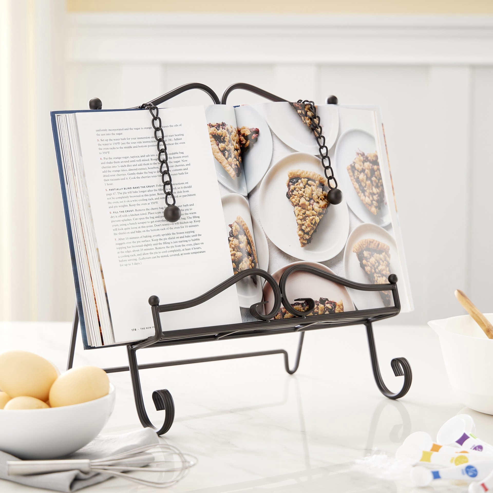 slide 2 of 2, Brown Swirl Cookbook Easel By Studio Decor, 1 ct