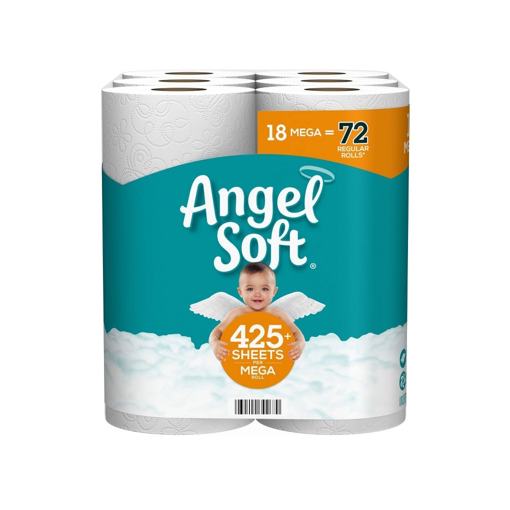 slide 4 of 4, Angel Soft Toilet Paper - 18 Mega Rolls, 18 ct