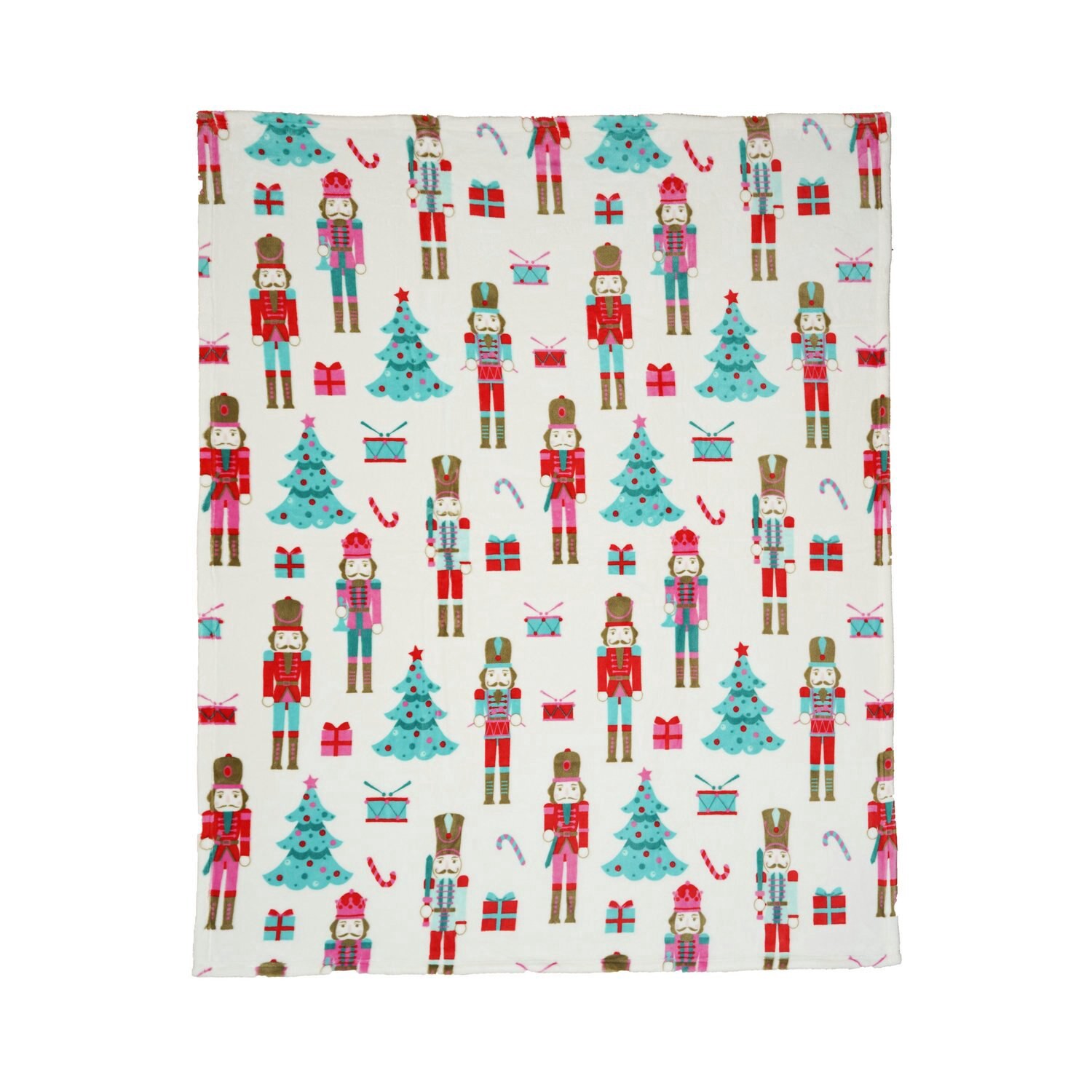 slide 2 of 3, Joyward Flannel Throw Blanket, Nutcrackers, 50 X 60 In, 1 ct