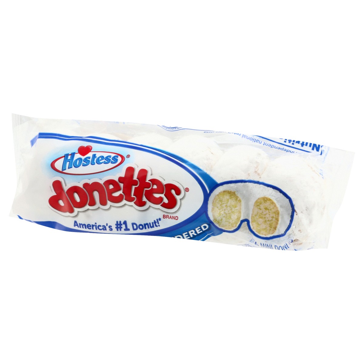 slide 6 of 9, HOSTESS Powdered Sugar DONETTES Single Serve, 6 Count, 3 oz, 6 ct