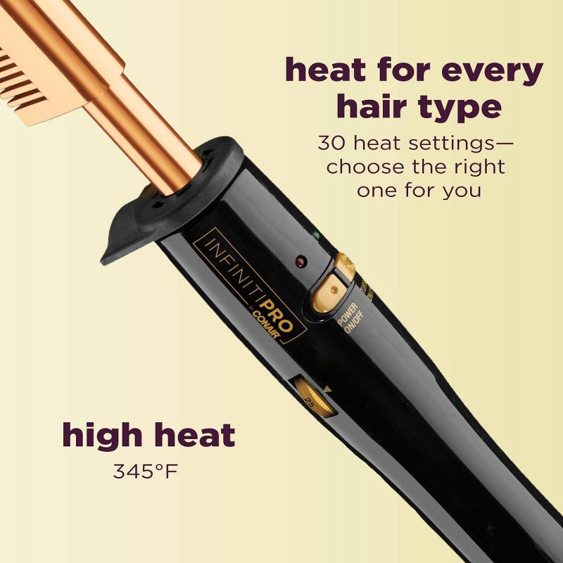 slide 6 of 9, Conair InfinitiPro Straightening Comb - Gold, 1 ct