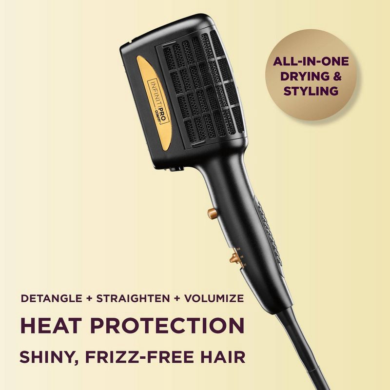 slide 4 of 15, Conair 3-in-1 Styling Hair Dryer - Gold - 1875 watts, 1 ct