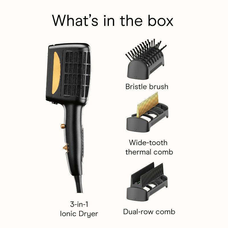 slide 10 of 10, INFINITI PRO CONAIR 3-in-1 Styler Hair Dryer, 1 ct