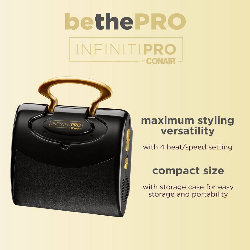 slide 6 of 13, Conair InfintiPro Soft Bonnet Hair Dryer - Gold, 1 ct