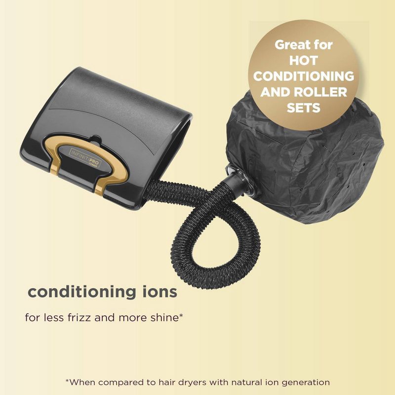 slide 7 of 13, Conair InfintiPro Soft Bonnet Hair Dryer - Gold, 1 ct