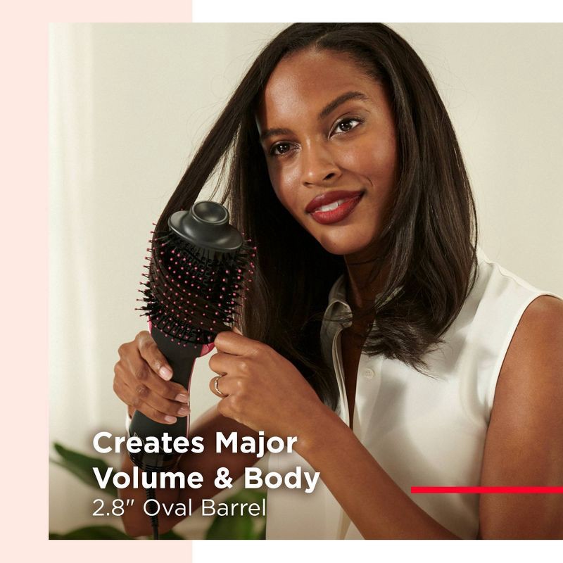 slide 2 of 6, Revlon One-Step Volumizer Hair Dryer and Hot Air Brush - Black, 1 ct