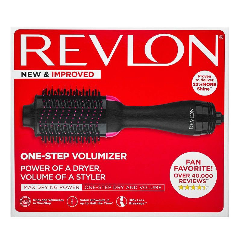 slide 6 of 6, Revlon One-Step Volumizer Original Blow Dry Brush - Black, 1 ct