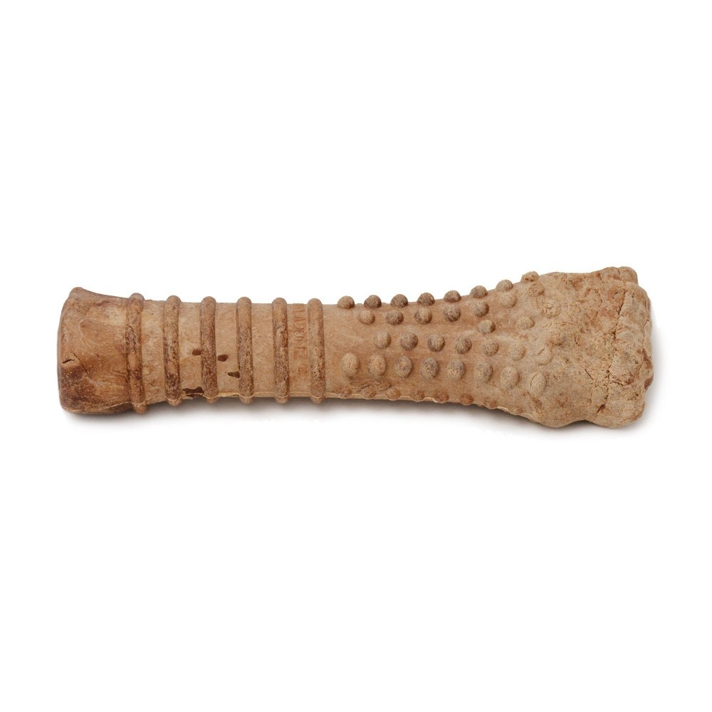 slide 3 of 4, Nylabone Natural Extra Large Nubz with Wild Bison Flavored Chewy Dental Chew Dog Treats, 1 ct