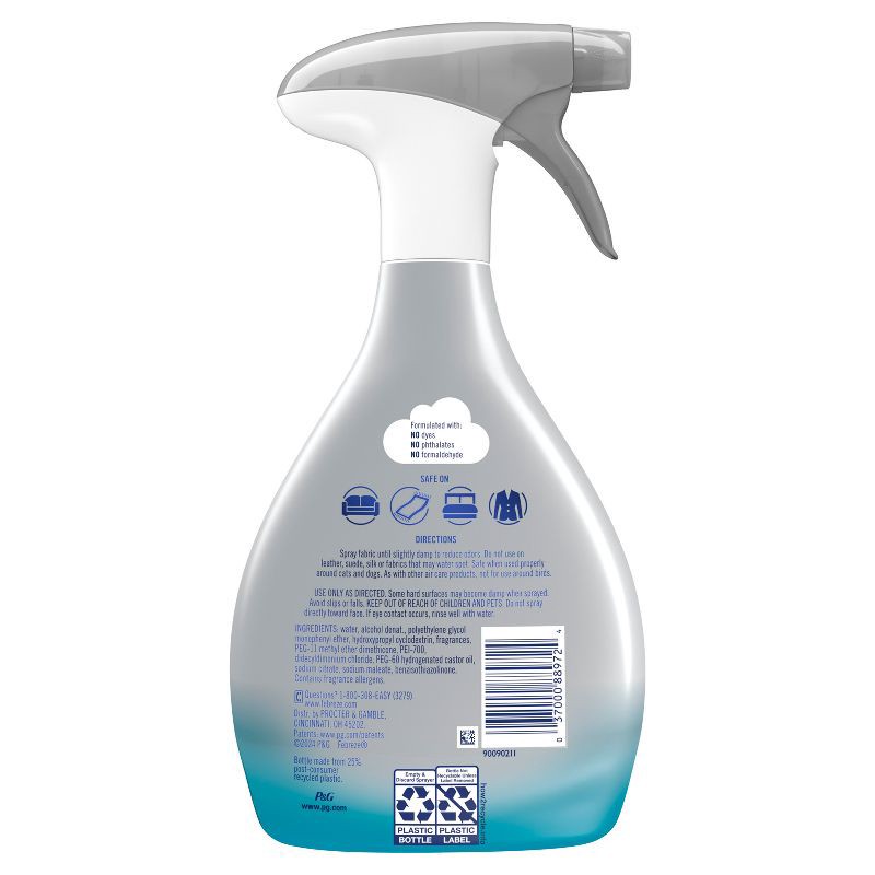 slide 13 of 13, Febreze Heavy Duty Odor-Fighting Fabric Refresher - Crisp Clean - 27 fl oz, 27 fl oz