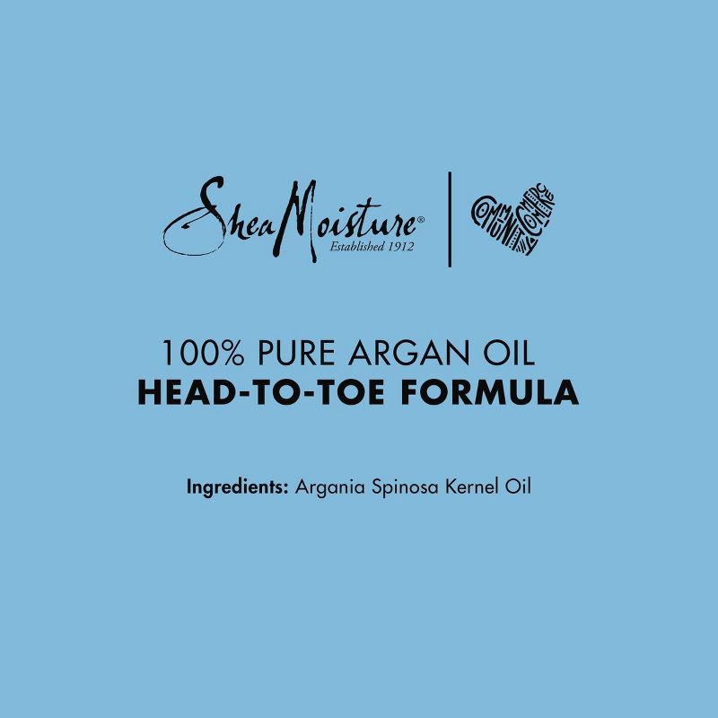 slide 3 of 8, SheaMoisture 100% Pure Argan Face, Body, & Hair Oil - 1.6 fl oz, 1.6 fl oz