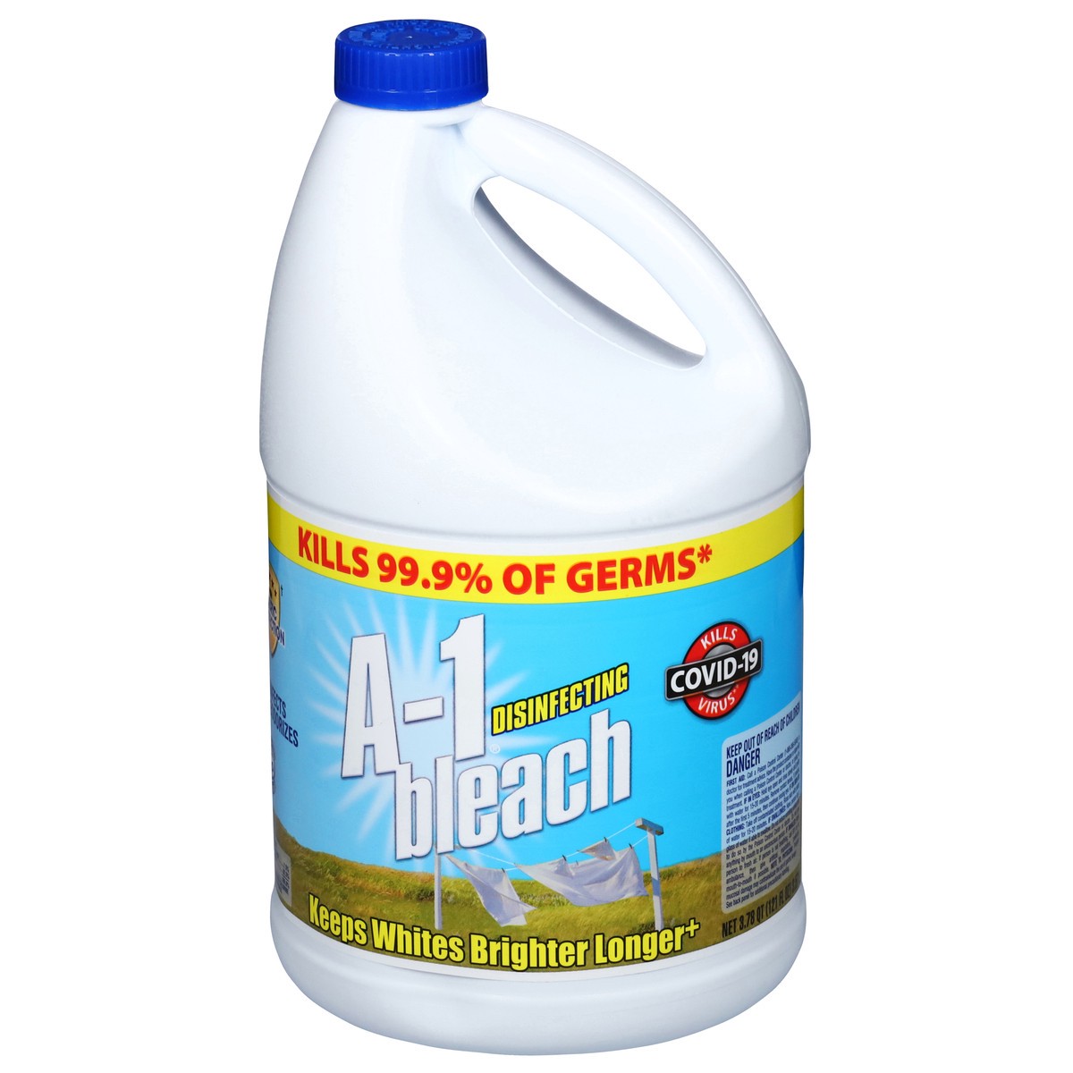 slide 9 of 12, A-1 Bleach Bleach 121 fl oz, 121 oz