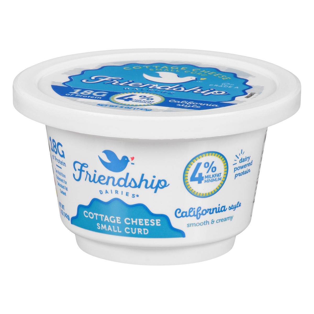 slide 3 of 9, Friendship Dairies 4% Milkfat California Style Small Curd Cottage Cheese 5 oz, 5 oz