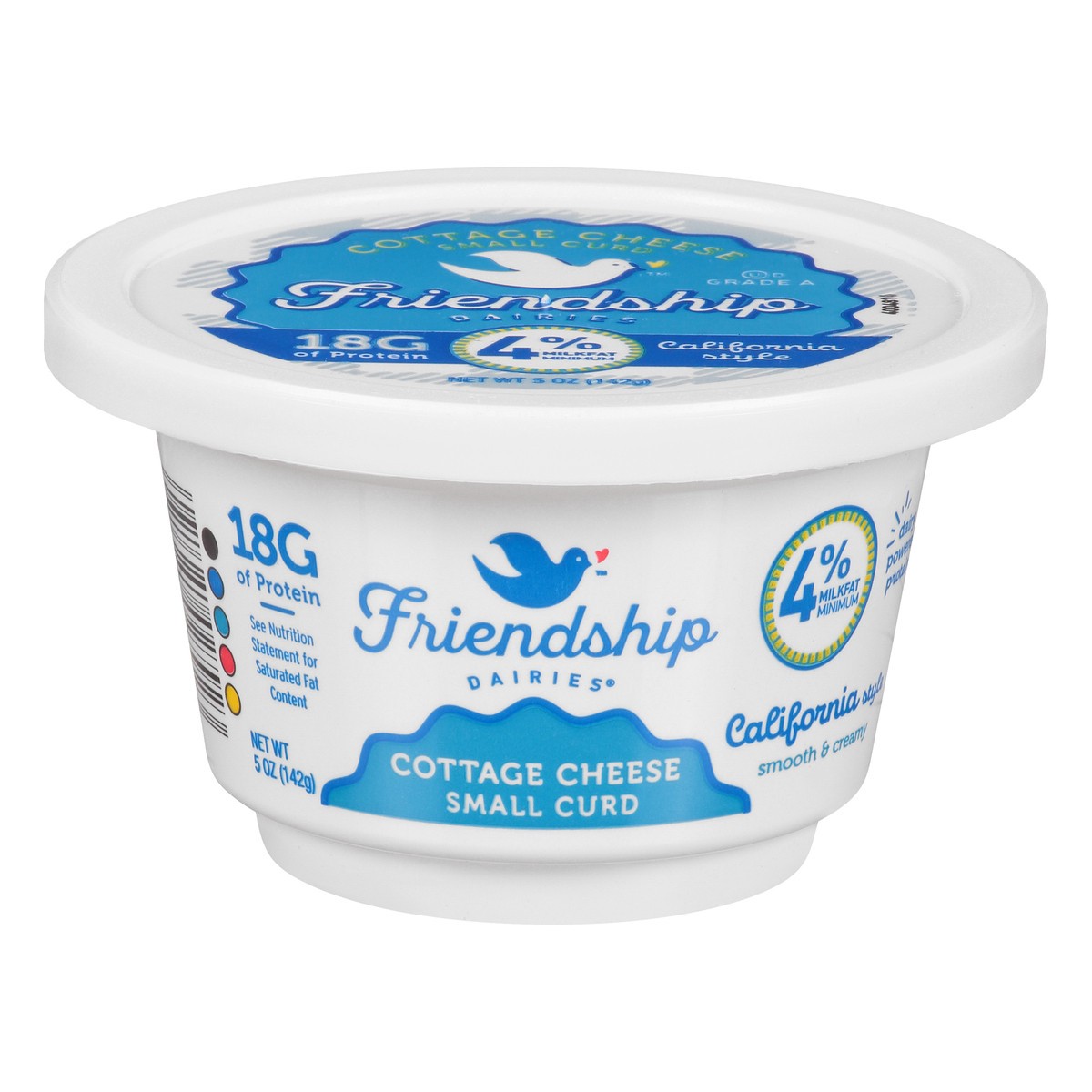 slide 1 of 9, Friendship Dairies 4% Milkfat California Style Small Curd Cottage Cheese 5 oz, 5 oz