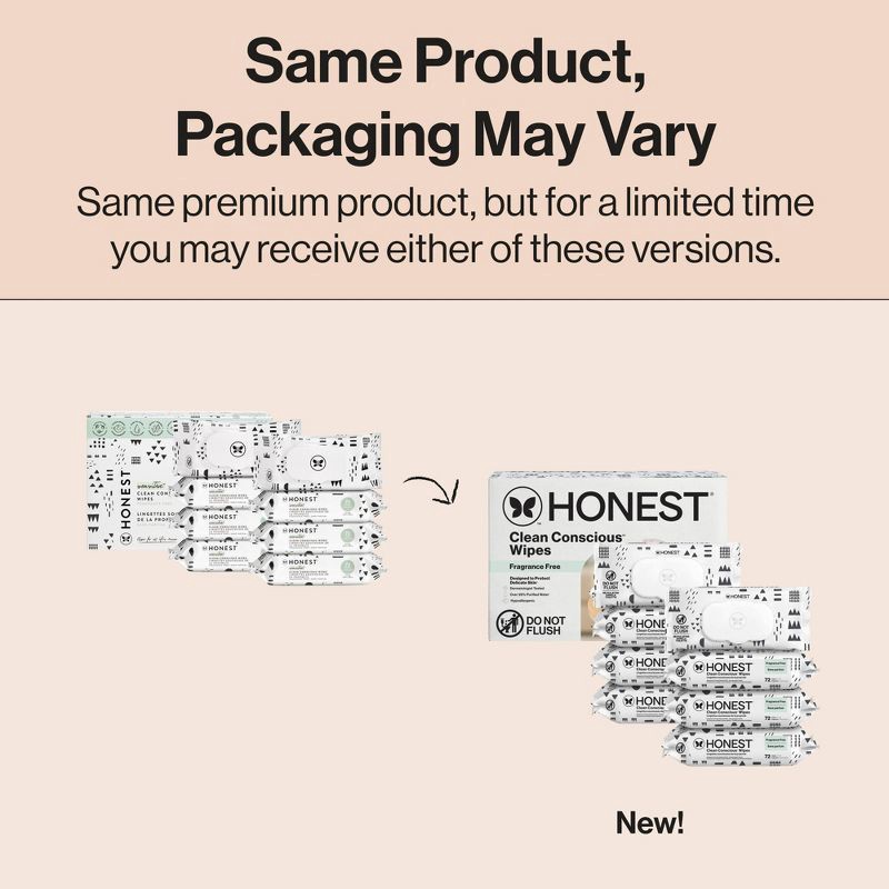 slide 2 of 15, The Honest Company Plant-Based Baby Wipes made with over 99% Water - Pattern Play - 576ct, 576 ct