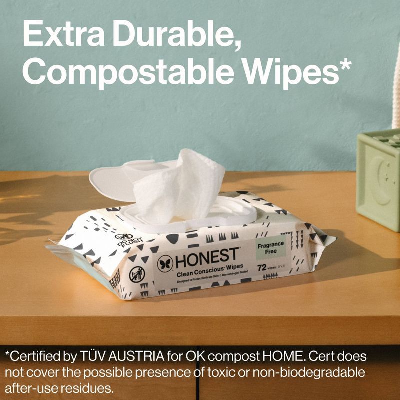 slide 7 of 15, The Honest Company Plant-Based Baby Wipes made with over 99% Water - Pattern Play - 576ct, 576 ct