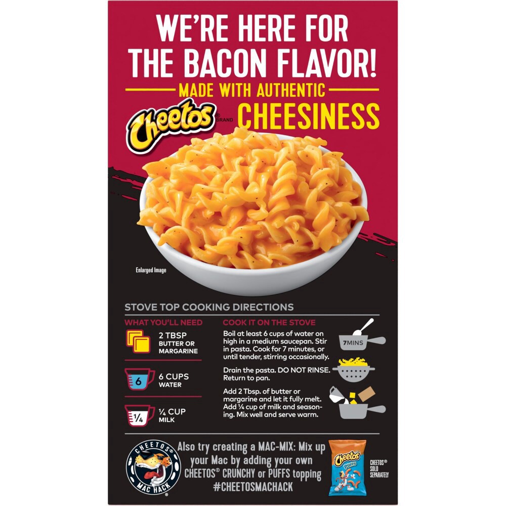 slide 2 of 4, Cheetos Mac 'N Cheese, Cheesy Bacon Flavor, 5.9 oz
