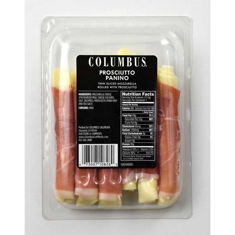 slide 2 of 5, Columbus Gluten Free Prosciutto Panino - 3.9oz, 3.9 oz