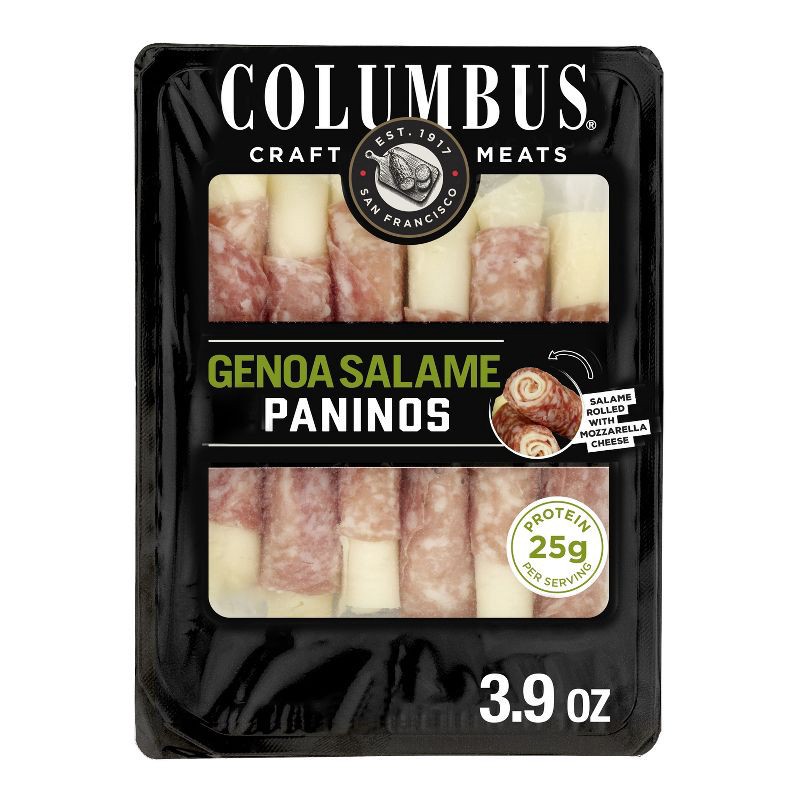 slide 4 of 5, Columbus Gluten Free Genoa Salame Panino - 3.9oz, 3.9 oz