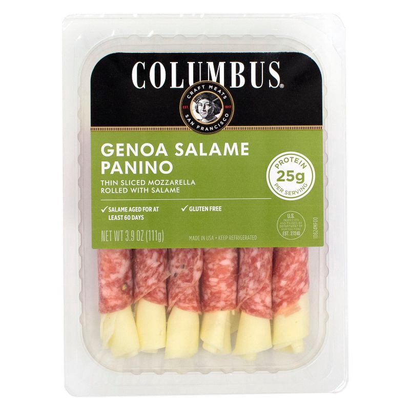 slide 1 of 3, Columbus Gluten Free Genoa Salame Panino - 3.9oz, 3.9 oz