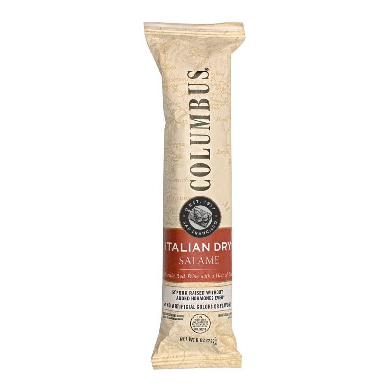 slide 1 of 6, Columbus Italian Dry Salame Deli Meats - 8oz, 8 oz