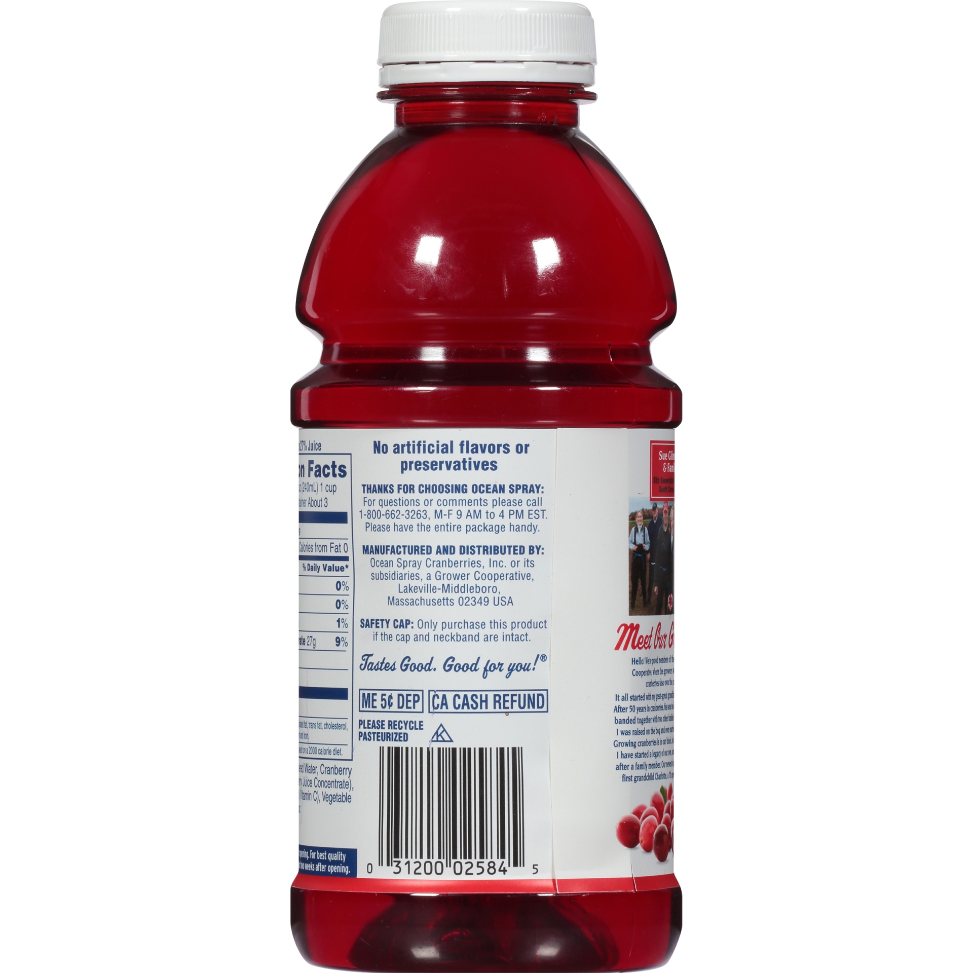 slide 4 of 6, Ocean Spray Cranberry Juice, 25 fl oz