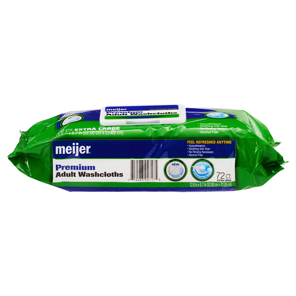 slide 2 of 2, Meijer Premium Adult Washcloths, 72 ct