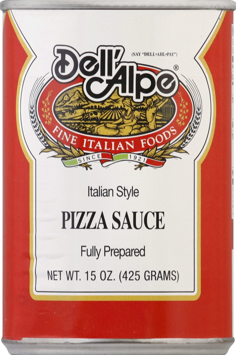 slide 2 of 2, Dell'Alpe Dellalpe Italian Style Pizza Sauce, 15 oz