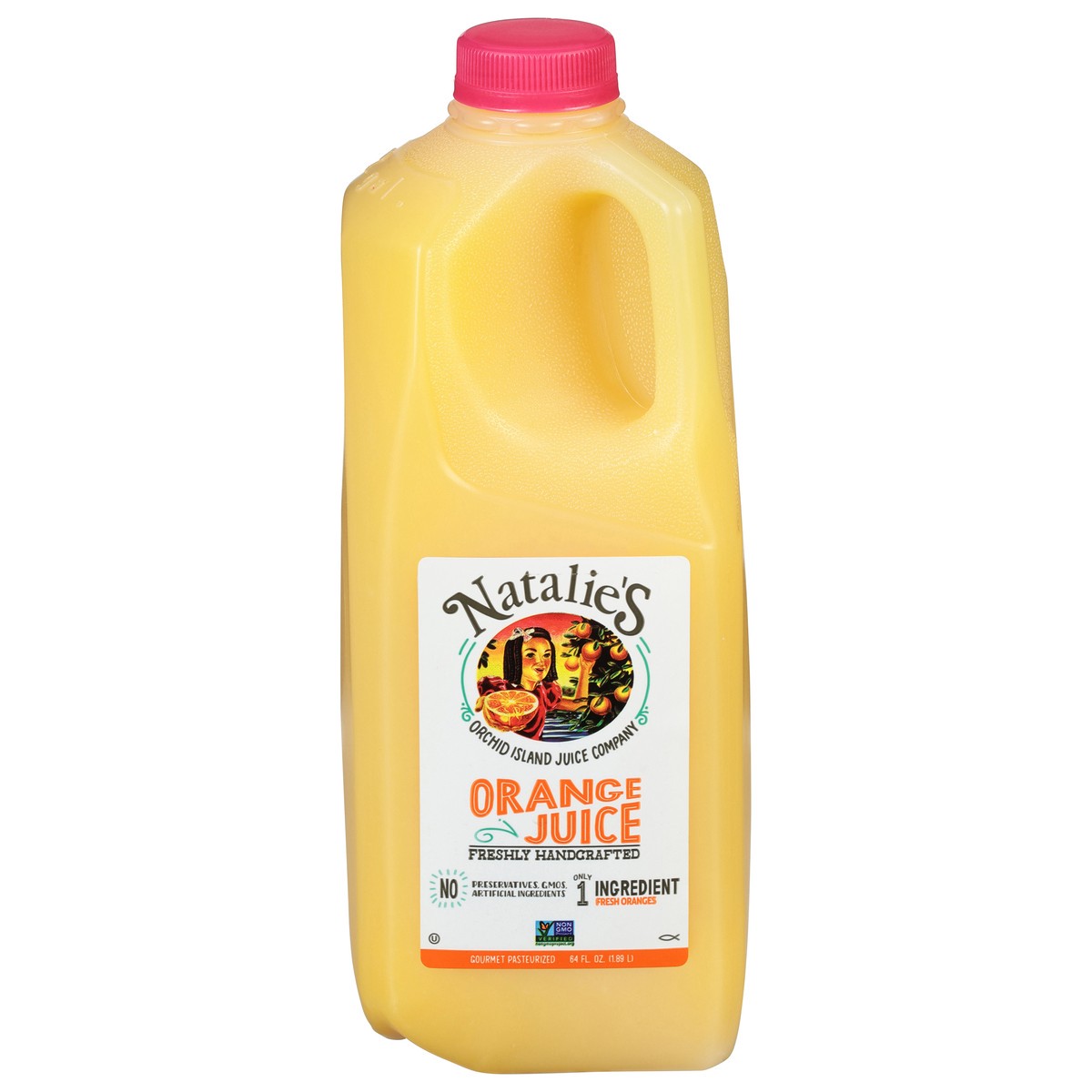 slide 1 of 1, Natalie's Orange Juice, 64 fl oz