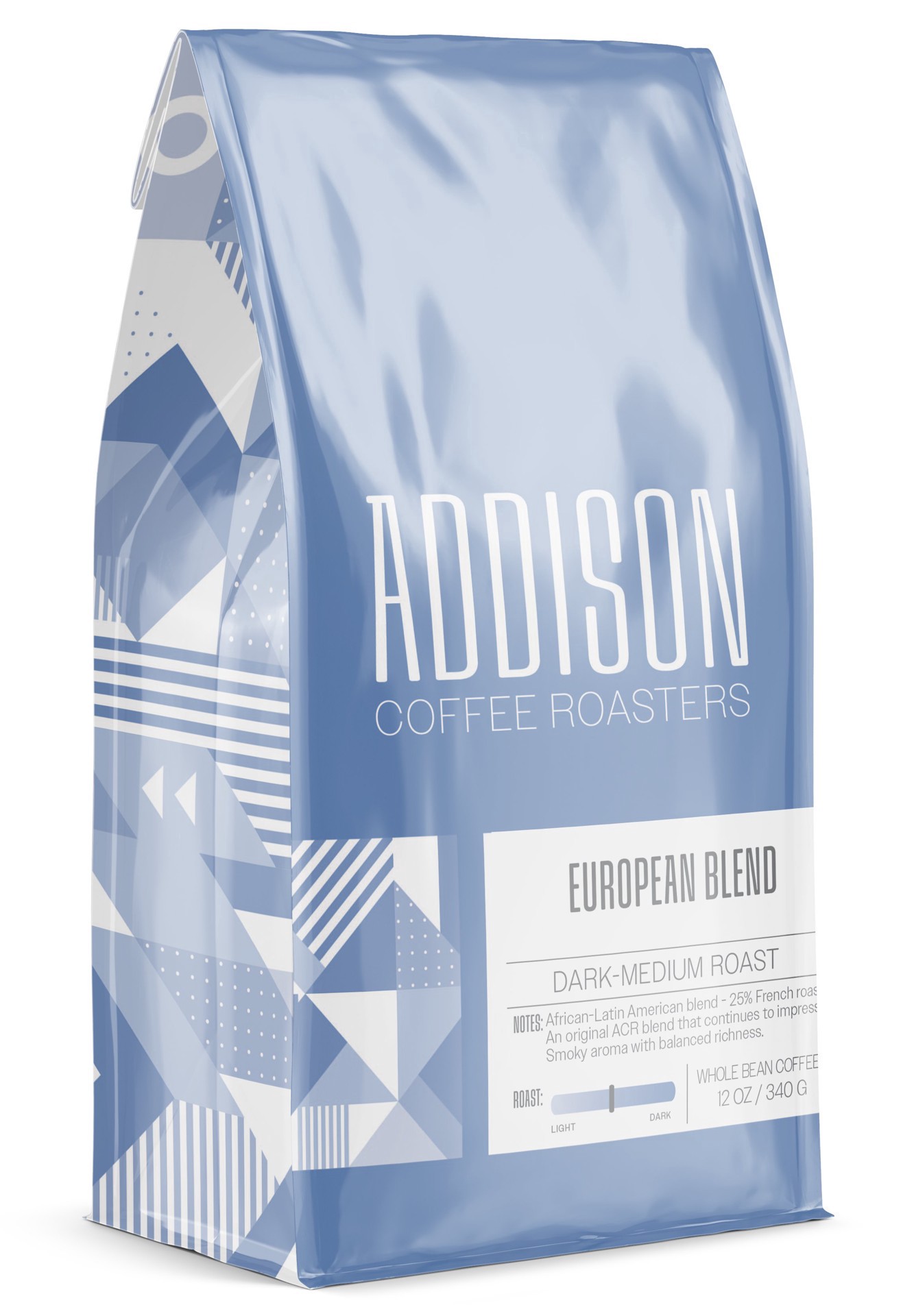 slide 1 of 1, Addison Coffee Roasters European Blend Whole Bean Coffee, 12 oz