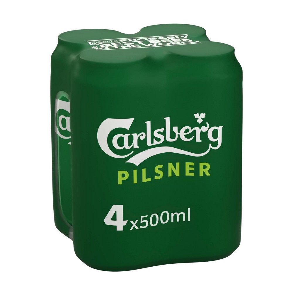 slide 2 of 2, Carlsberg Danish Pilsner Beer - 4pk/16.9 fl oz Cans, 4 ct, 16.9 fl oz