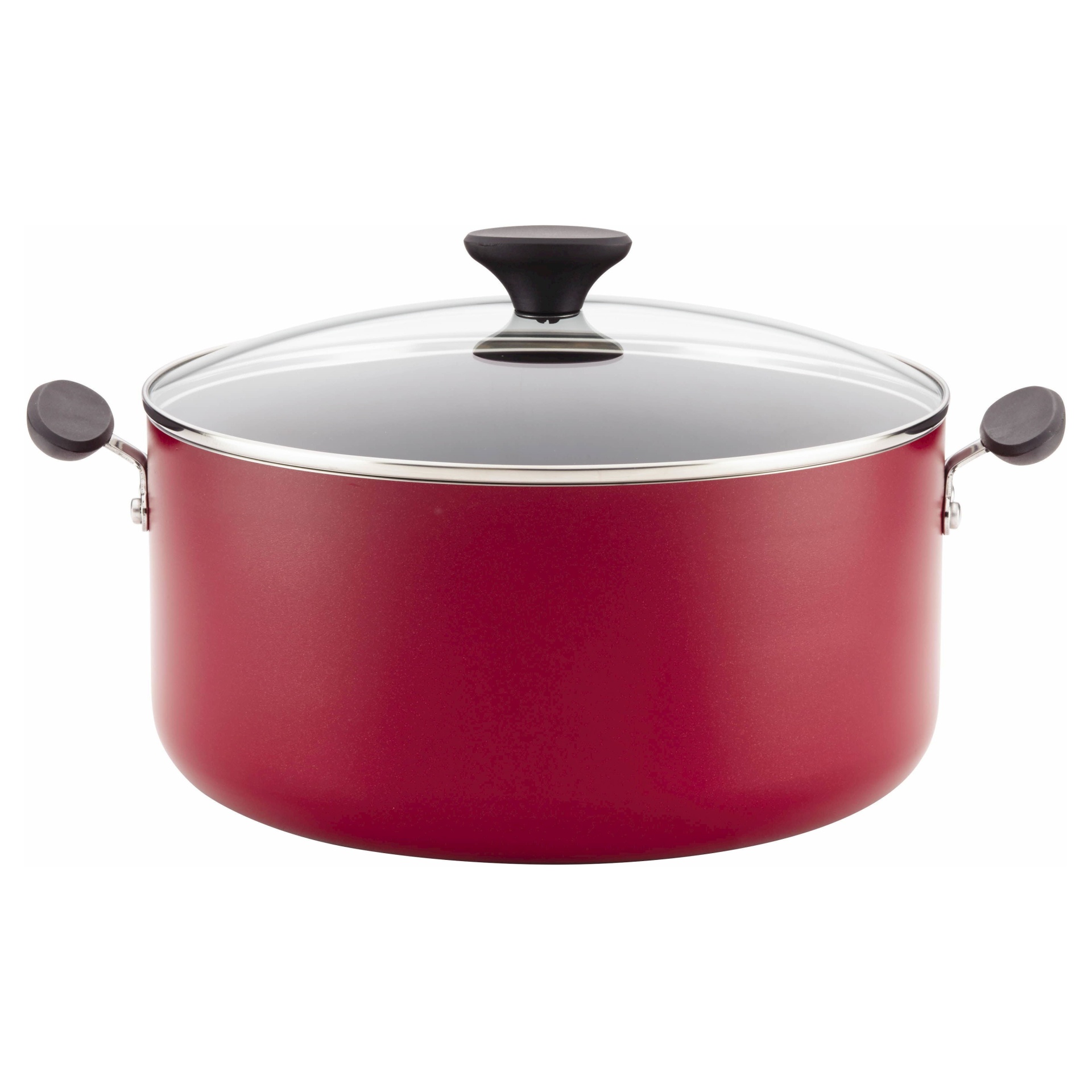 Farberware Reliance 10qt Aluminum Nonstick Wide Stock Pot Red 10 qt Shipt