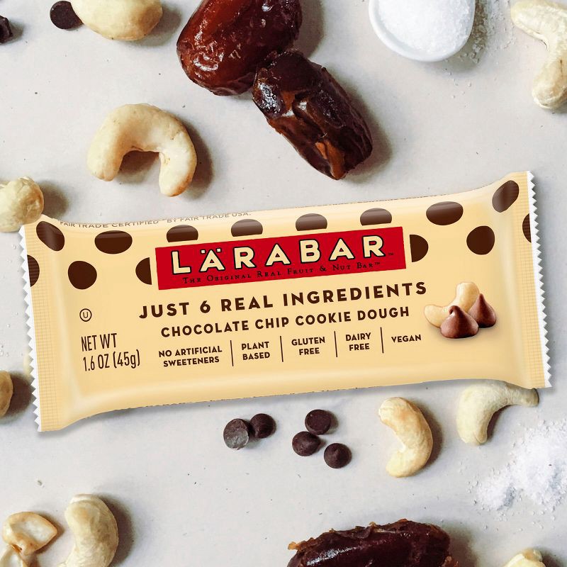 slide 2 of 6, Larabar Chocolate Chip Cookie Dough Fruit & Nut Bar - 1.6oz, 1.6 oz