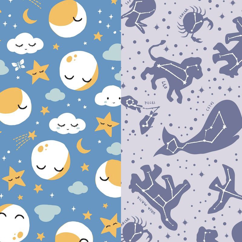 slide 6 of 8, The Honest Company Clean Conscious Disposable Overnight Diapers Cozy Cloud + Star Signs - Size 3 - 52ct, 3 x 52 ct