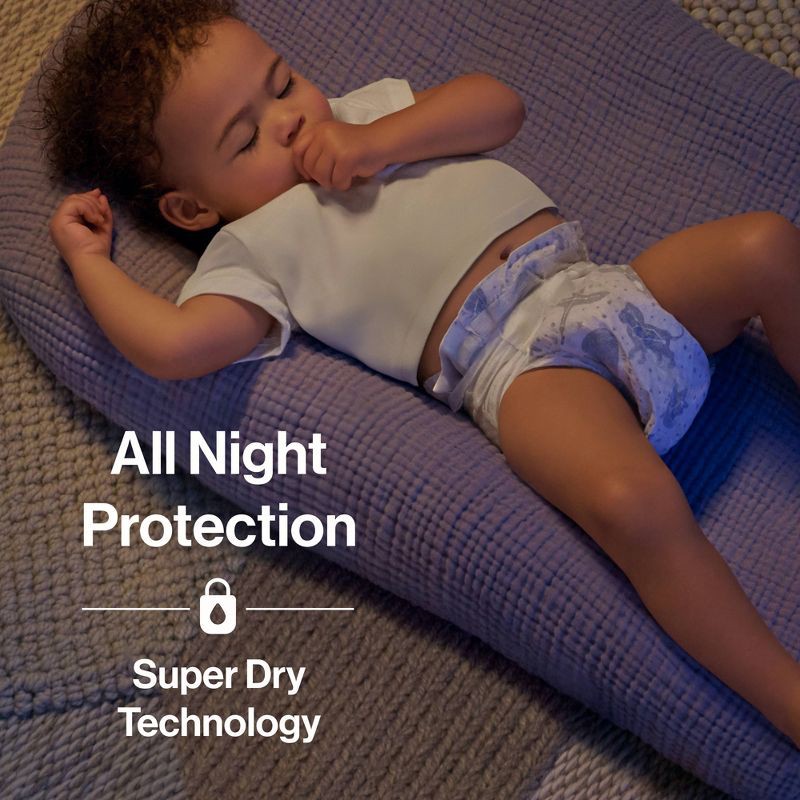 slide 3 of 9, The Honest Company Clean Conscious Disposable Overnighers Cozy Cloud + Star Signs - Size 4 - 48ct, 4 x 48 ct