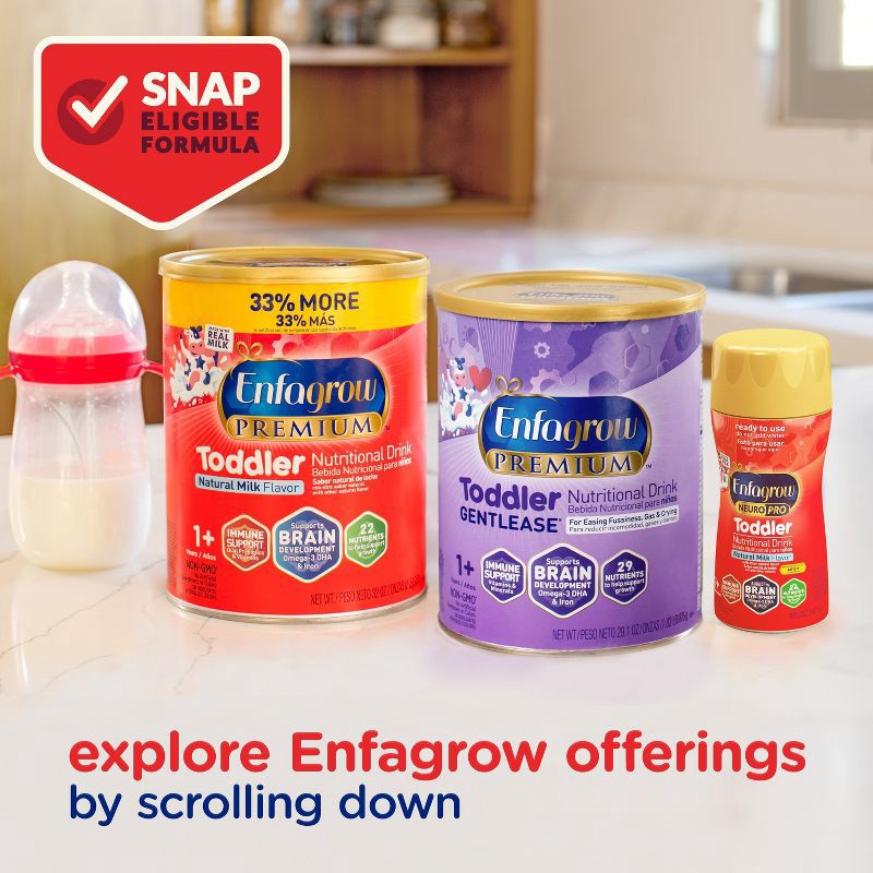 slide 7 of 10, Enfagrow NeuroPro Non-GMO Ready to Feed Toddler Formula Bottles - 8 fl oz Each/6ct, 6 ct; 8 fl oz