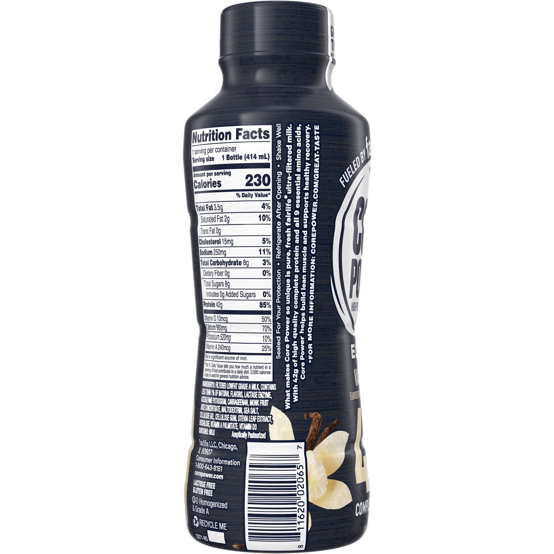 slide 55 of 78, Core Power High Protein Elite Vanilla Milk Shake 14 fl oz, 14 fl oz