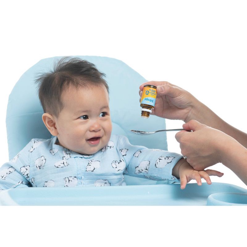 slide 7 of 12, Ddrops Baby Vitamin D 400 IU Organic Liquid Drops - 0.08 fl oz, 0.08 fl oz