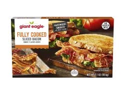 Giant Eagle Bacon, Fully Cooked, Hardwood Smoked