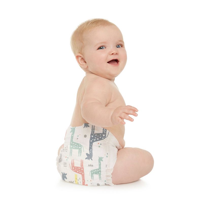 slide 4 of 6, The Honest Company Clean Conscious Disposable Diapers Giraffes - Size Newborn - 32ct, 32 ct