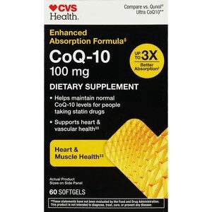 slide 1 of 1, CVS Health Enhanced Absorption Coq-10 Softgels, 60 Ct, 1 ct