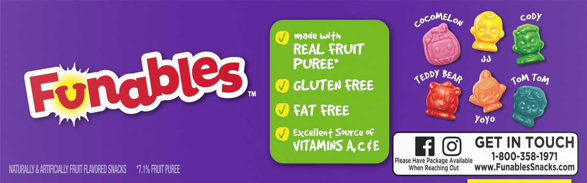slide 8 of 9, Funables Cocomelon Fruit Flavored Snacks 10 - 0.8 oz Pouches, 10 ct; 0.8 oz