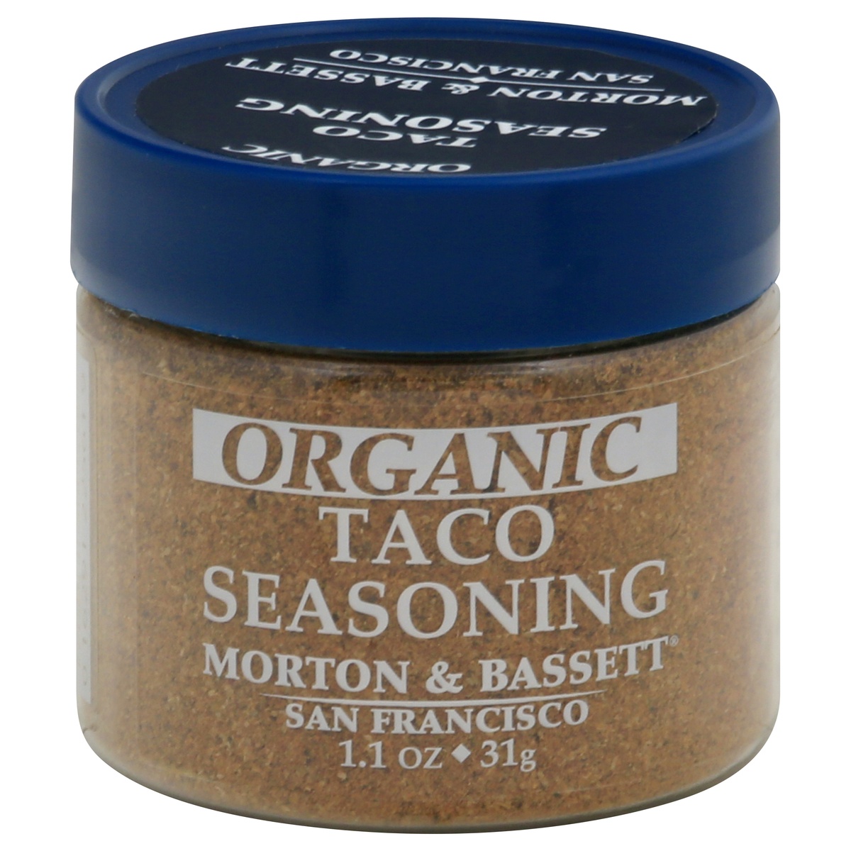 slide 1 of 1, Morton & Bassett Organic Taco Seasoning 1.1 oz, 1.1 oz