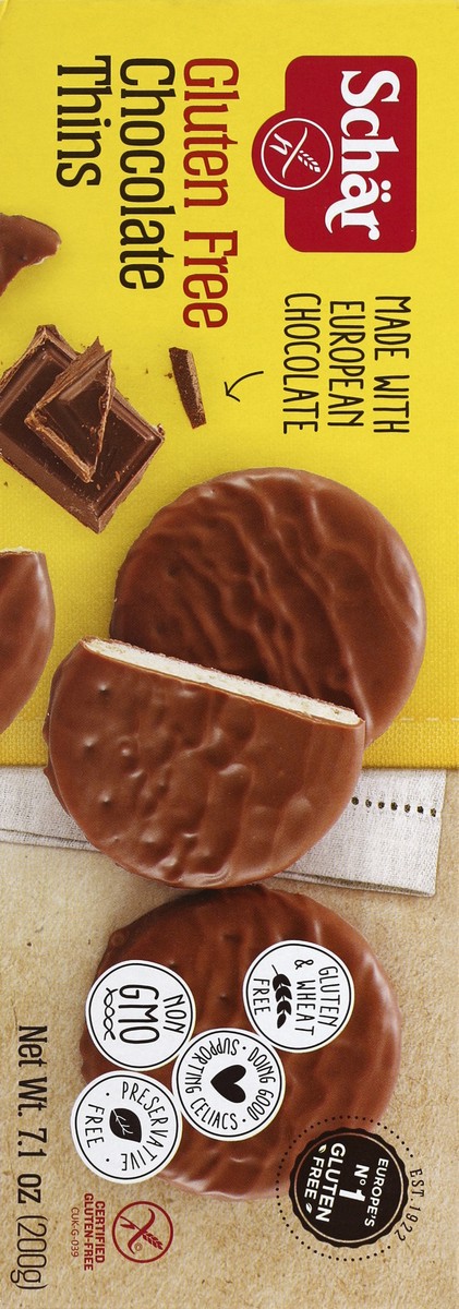 slide 6 of 6, Schär Gluten-Free Chocolate Thins 7.1 oz, 7.1 oz