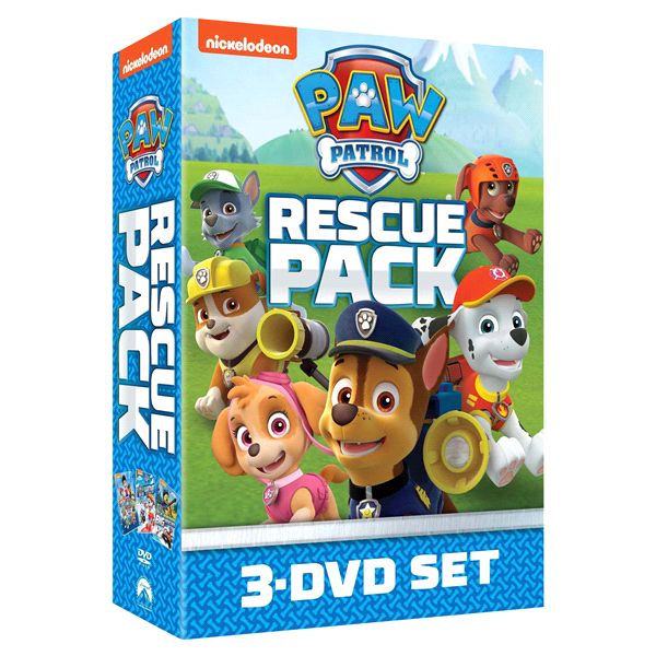 slide 1 of 1, PAW Patrol Rescue Pack DVD 3-Disc Set, 1 ct