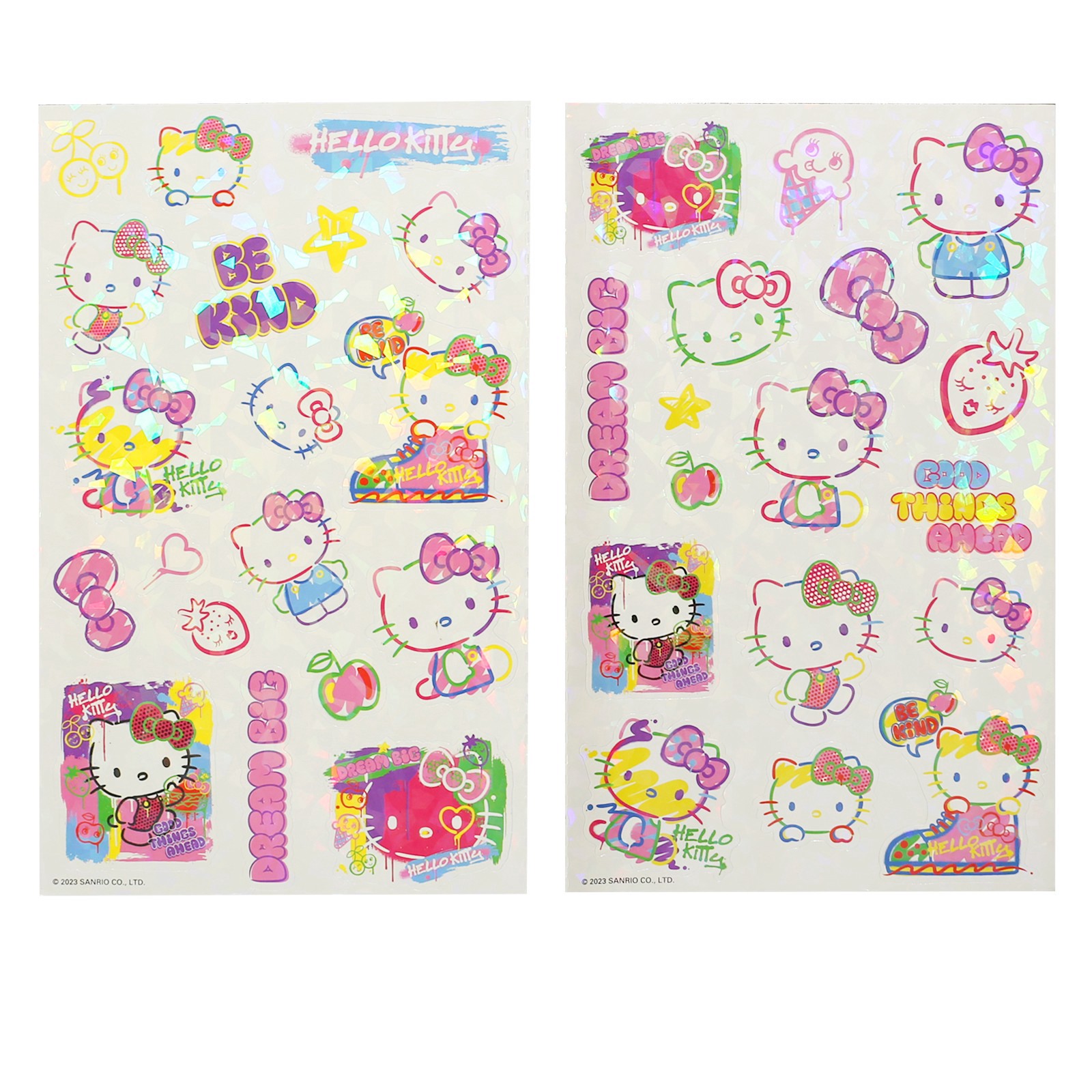 slide 3 of 3, Trends International Hello Kitty Pop Art Stickers, 4.25 in x 8.25 in