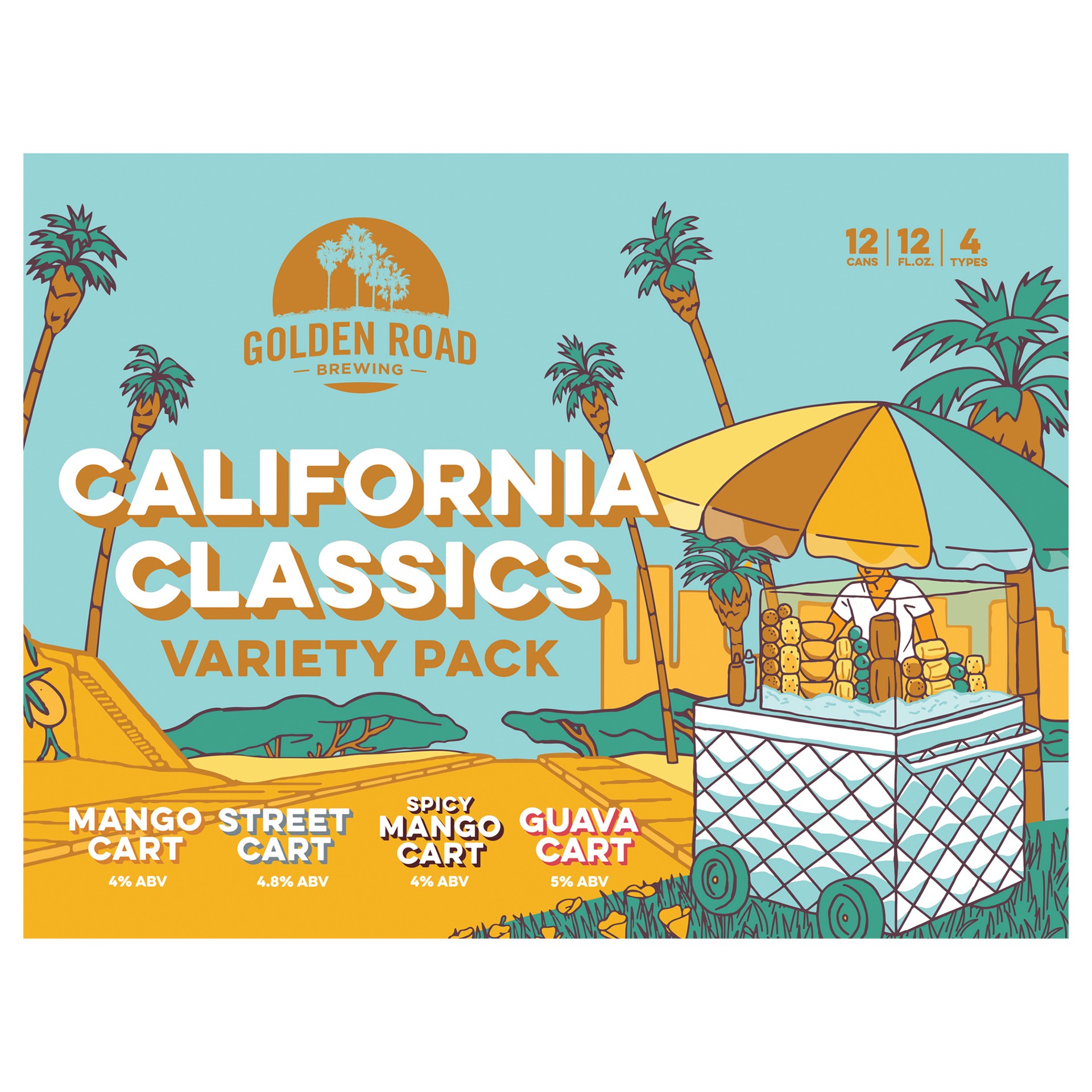 slide 2 of 4, Golden Road Brewing California Collection Beer Variety Pack 12 - 12 fl oz Cans, 12 ct; 12 oz