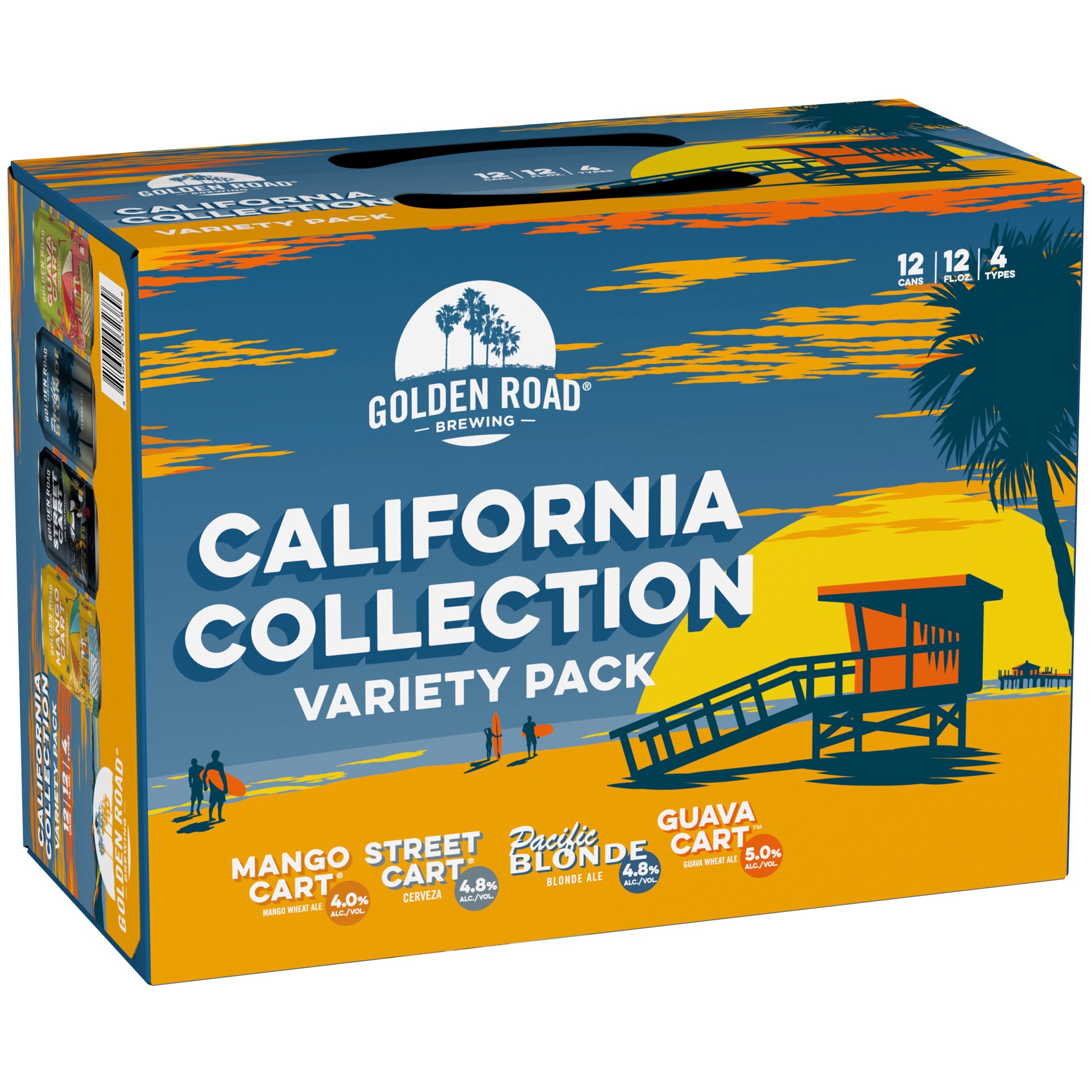 slide 1 of 4, Golden Road California Classics Craft Beer, 12 Pack, 12 fl oz Cans, 12 ct; 12 oz