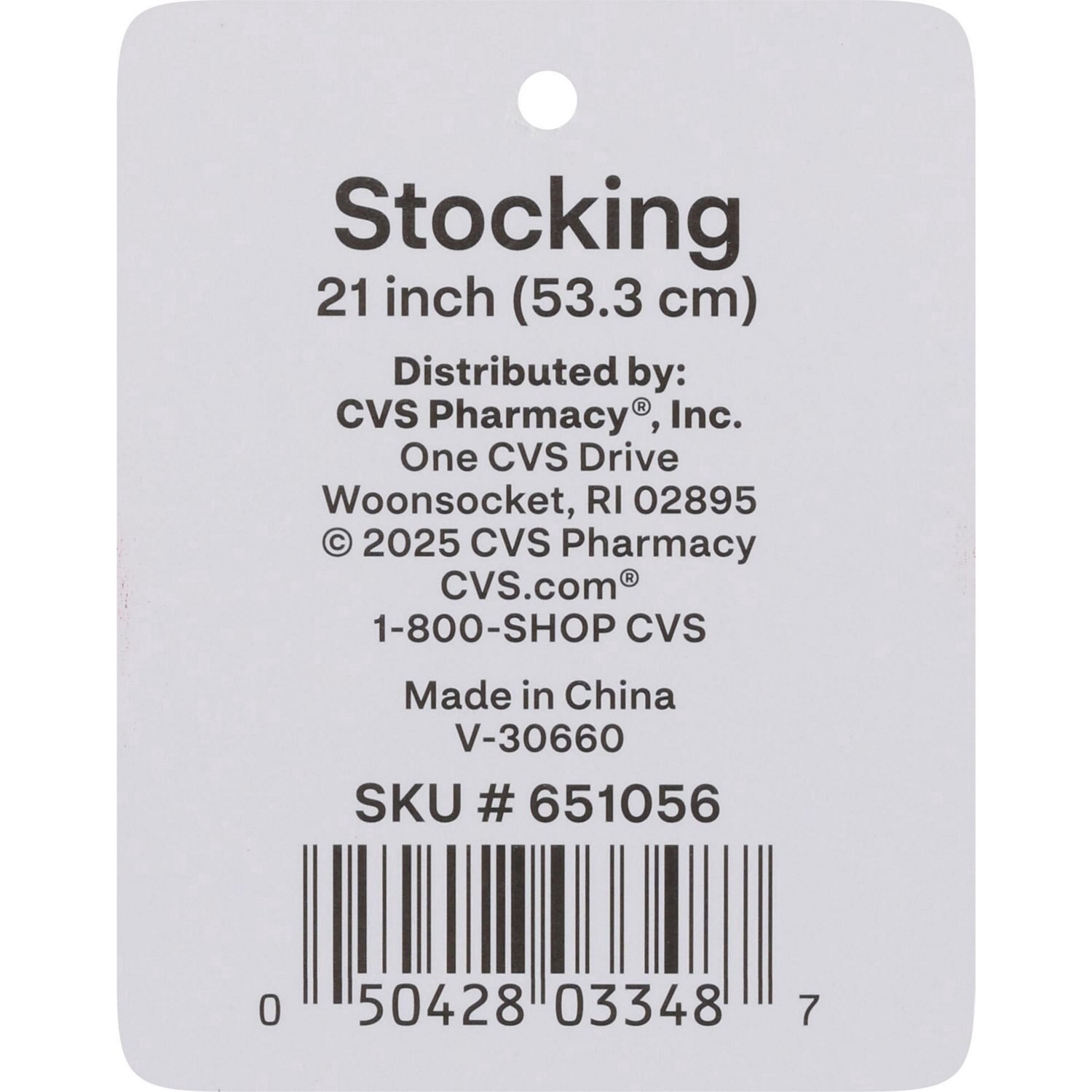 slide 2 of 3, Merry Brite Cable Knit Stocking, Red, 21 In, 1 ct